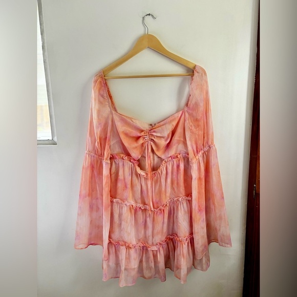 MAJORELLE | Ailish mini dress in tye dye multi | size large - Picture 10 of 11